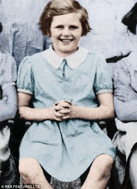  Mrs Thatcher (known as Margaret Roberts when she attended Huntingtower) in a school photo aged 11