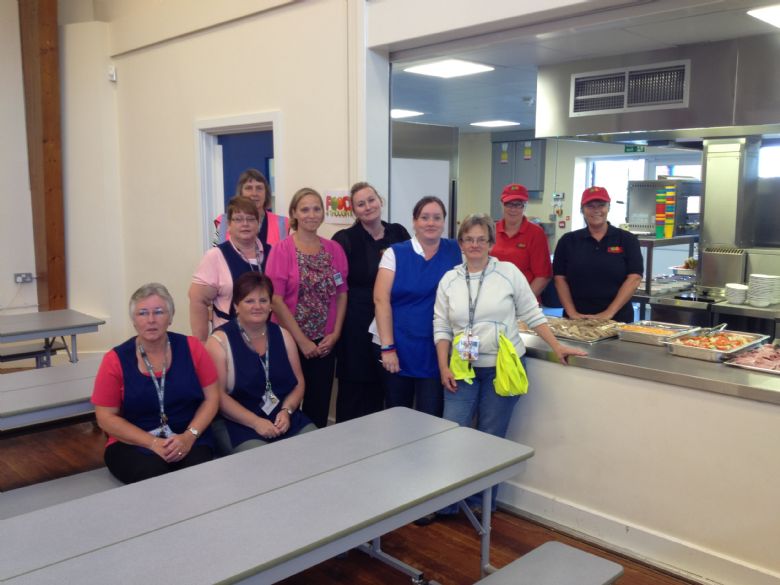  The lunchtime team at Huntingtower