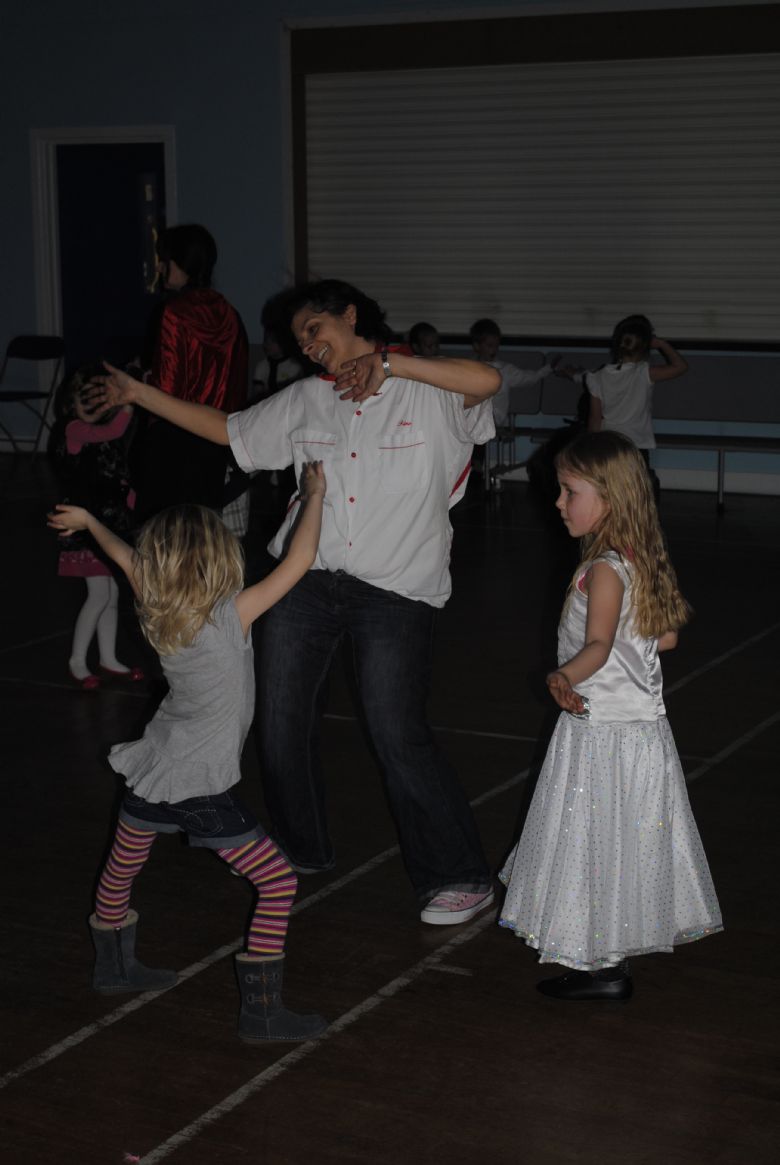 Mrs Lord enjoying herself at the disco